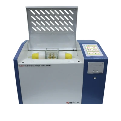 Equipo de prueba de laboratorio de aceite dieléctrico atómico completo, analizador de voltaje de avería, equipo de prueba BDV de aceite de transformador